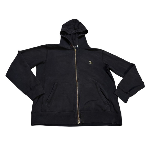 OVO Octobers Very Own Mens Full Zip Up Hoodie Black Medium Drake Canada - Picture 1 of 10
